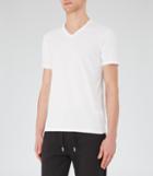 Reiss Dayton - Mens V-neck T-shirt In White, Size M