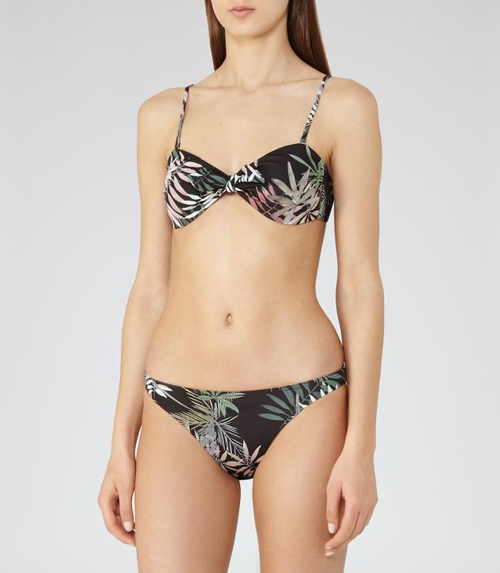 Reiss Avery T - Womens Bandeau Bikini Top In Black, Size S