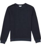 Reiss Lodger - Mens Quilted Sweatshirt In Blue, Size Xs