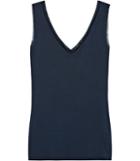 Reiss Ona - Womens V-neck Tank Top In Blue, Size Xs