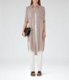 Reiss Zoe - Shirt Dress In Grey, Womens, Size 0