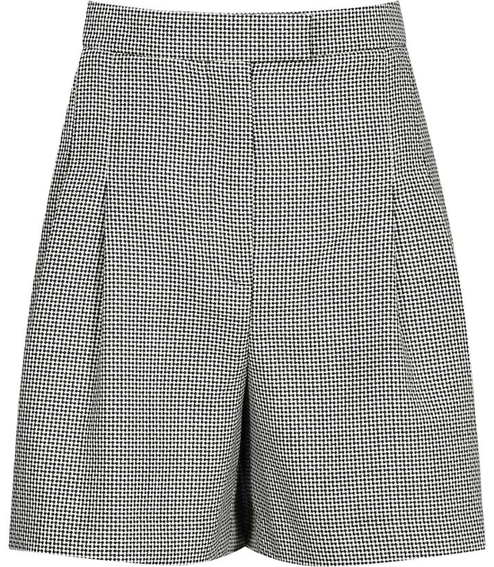 Reiss Maxine Short - Womens Patterned Tailored Shorts In White, Size 4
