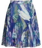 Reiss Nettle - Womens Knife-pleat Mini Skirt In Blue, Size 4