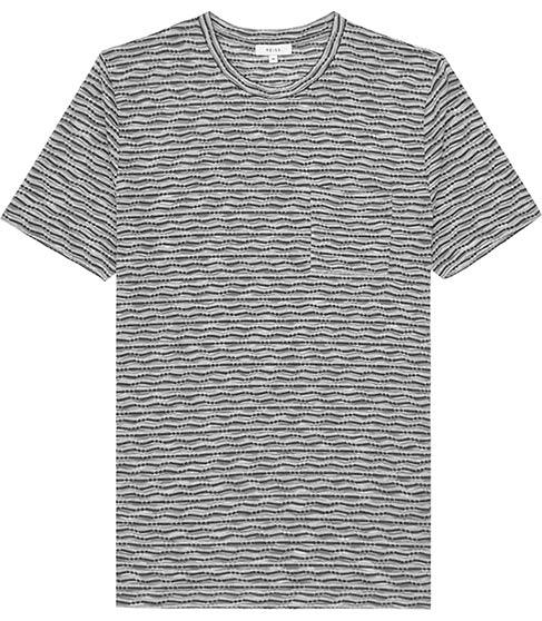 Reiss Palm Tonal Stripe T-shirt