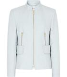 Reiss Orchid Cropped Zip Detail Jacket