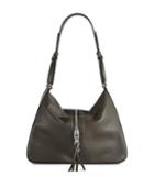 Reiss Broadwick - Leather Shoulder Bag In Brown, Womens