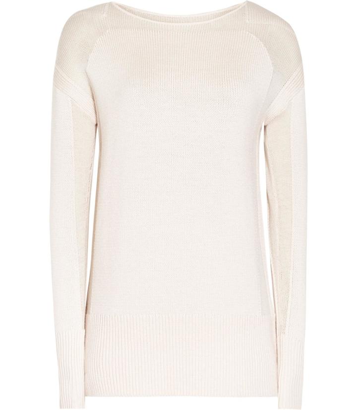 Reiss Dene - Womens Panelled Jumper In Pink, Size Xs
