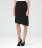 Reiss Clemence - Tipping-detail Skirt In Black, Womens, Size 0