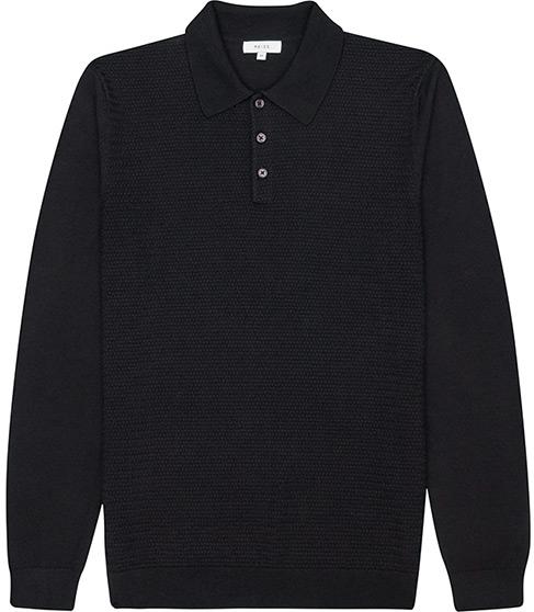 Reiss West Textured Polo Shirt