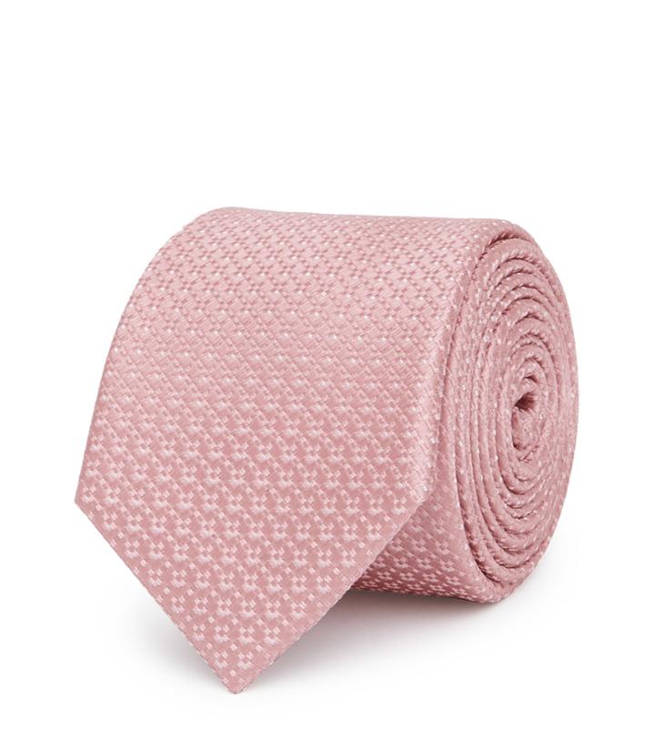 Reiss Ishia - Mens Dotted Silk Tie In Pink, One Size