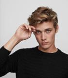 Reiss Heathfield - Textured Crew-neck Jumper In Black, Mens, Size S