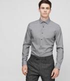 Reiss St Louis - Geometric Print Shirt In White, Mens, Size S