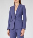Reiss Verso Jacket - Single-breasted Blazer In Blue, Womens, Size 0