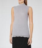 Reiss Anni - Womens Knitted Tank Top In Grey, Size S