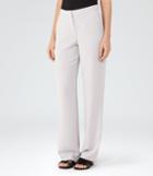 Reiss Ray - Womens Wide-leg Trousers In Blue, Size 4