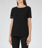 Reiss Rayee - Womens Lace T-shirt In Black, Size S