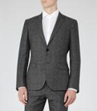 Reiss Morrow B - Wool Slim Blazer In Grey, Mens, Size 36