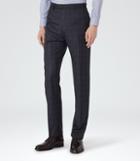 Reiss Chester T - Mens Modern-fit Trousers In Blue, Size 28