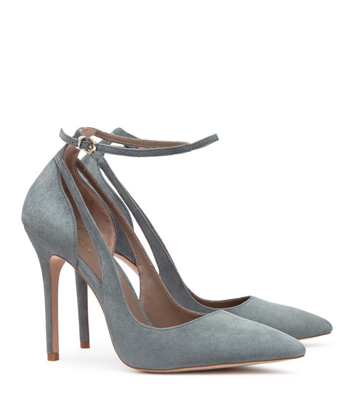 Reiss Marla - Suede Ankle-strap Shoes In Green, Womens, Size 5