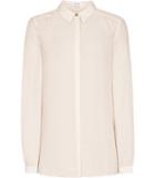 Reiss Samir - Womens Plisse-back Shirt In Pink, Size 4