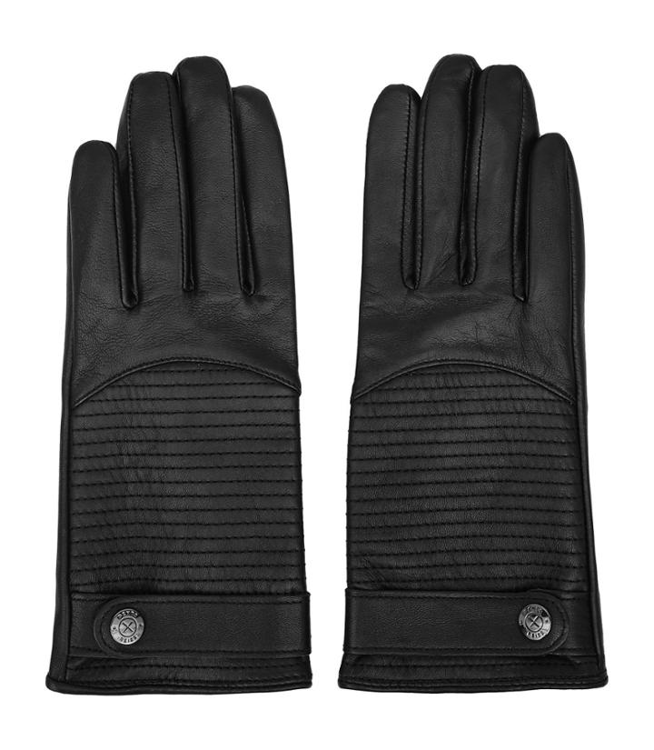 Reiss Freya - Leather Gloves In Black, Womens, Size S