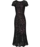 Reiss Erin - Womens Lace Midi Dress In Black, Size 4