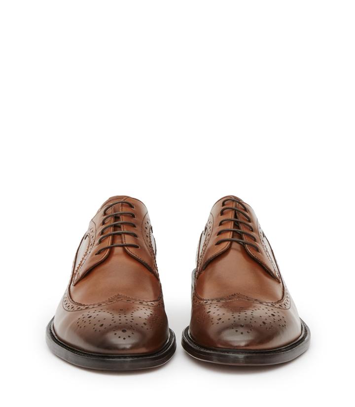 Reiss Ash - Mens Leather Brogues In Brown, Size 8