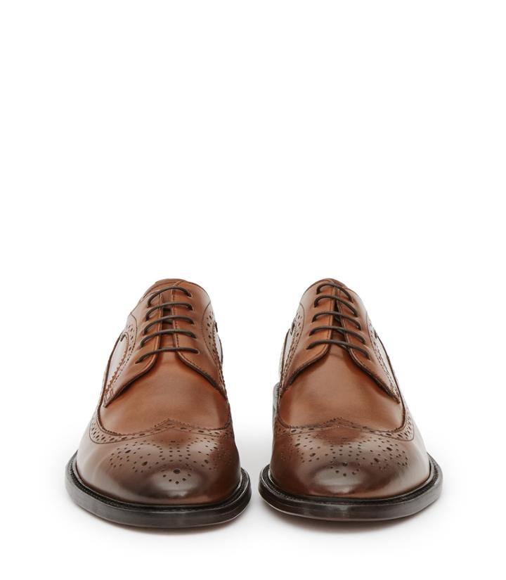 Reiss Ash - Mens Leather Brogues In Brown, Size 8