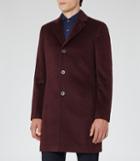 Reiss Angel - Mens Wool Epsom Coat In Purple, Size S
