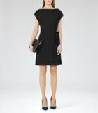 Reiss Misty - Tie-waist Dress In Black, Womens, Size 0
