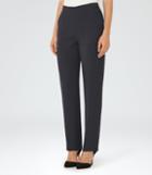 Reiss Asta - Wide-leg Tailored Trousers In Blue, Womens, Size 0