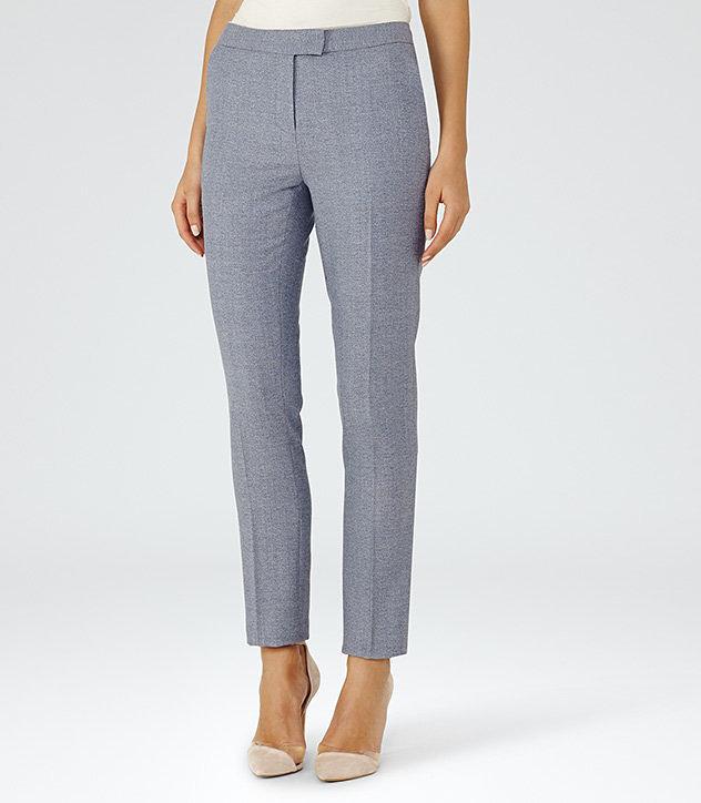 Reiss Salt Trouser - Womens Tailored Trousers In Blue, Size 4