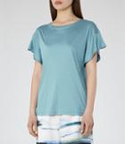 Reiss Mercer - Batwing T-shirt In Blue, Womens, Size Xs
