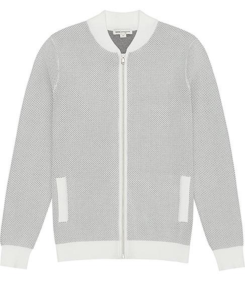 Reiss Rocker Contrast Zip Jumper