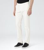 Reiss Ciaro - Heavyweight Cotton Trousers In White, Mens, Size 28