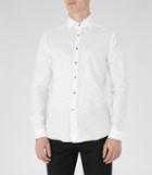 Reiss Shelvey - Mens Dotted Shirt In Black, Size Xs