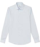 Reiss Bleu - Mens Textured Slim Shirt In Blue, Size S