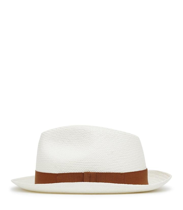 Reiss Whitney Snap - Christys Panama Hat In White, Mens, Size M/l