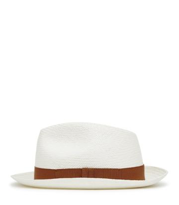 Reiss Whitney Snap - Christys Panama Hat In White, Mens, Size M/l