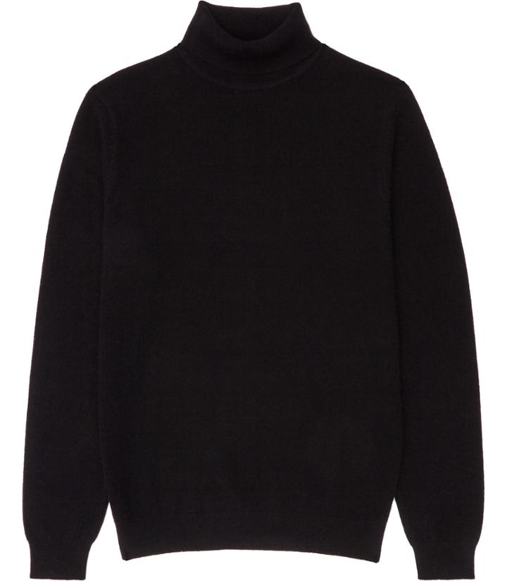 Reiss Blackjack - Mens Rollneck Jumper In Black, Size Xs