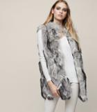 Reiss Krista - Faux-fur Gilet In Grey, Womens, Size 0