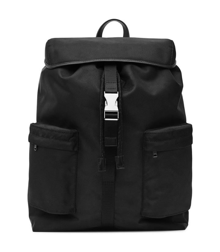 Reiss Billings - Mens Textured Backpack In Black, Size One Size