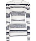 Reiss Bonham - Womens Ribbed Striped Jumper In Blue, Size S