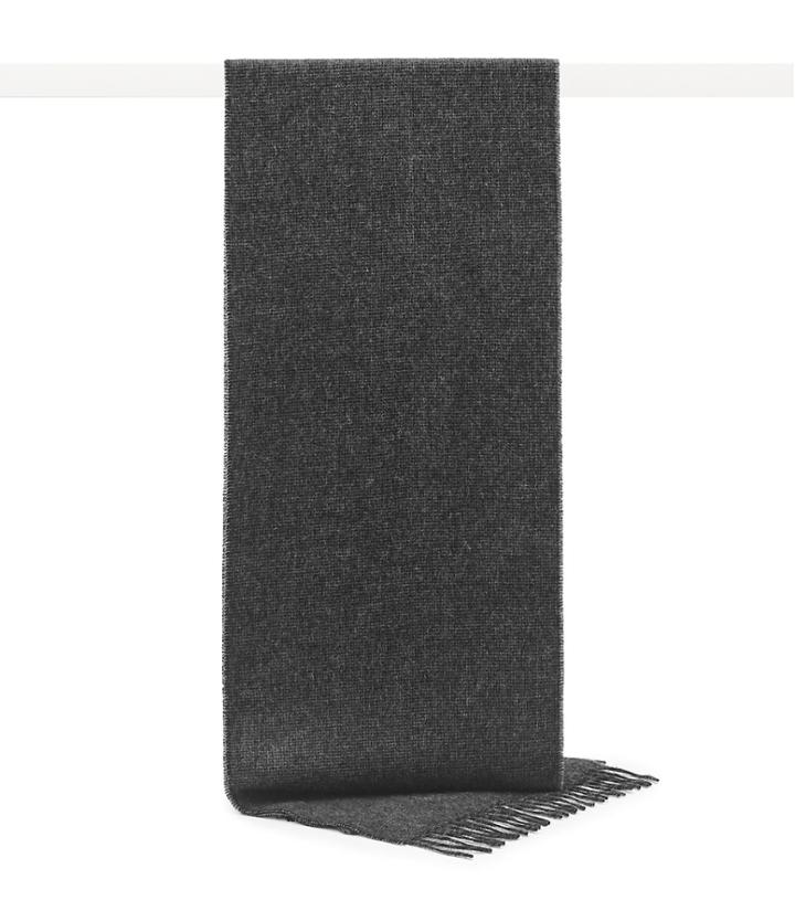 Reiss Obain - Mens Textured Wool Scarf In Grey