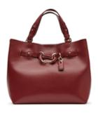 Reiss Bleecker - Structured Leather Tote In Red, Womens