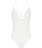 Reiss Pariso - Womens Cross-back Swimsuit In White, Size Xs