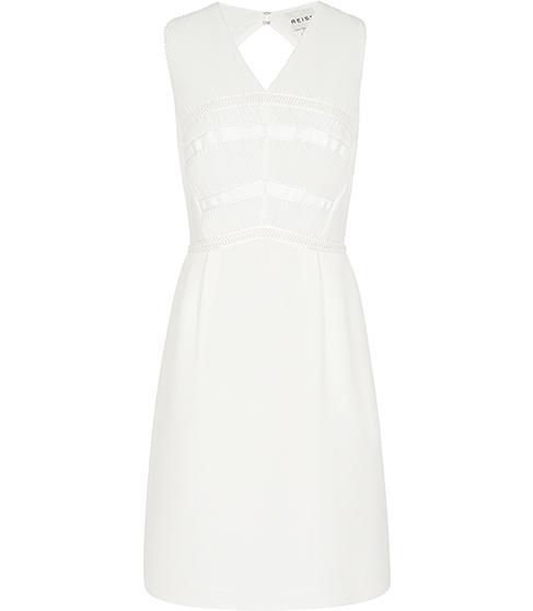 Reiss Elodie Pleat Bodice Dress