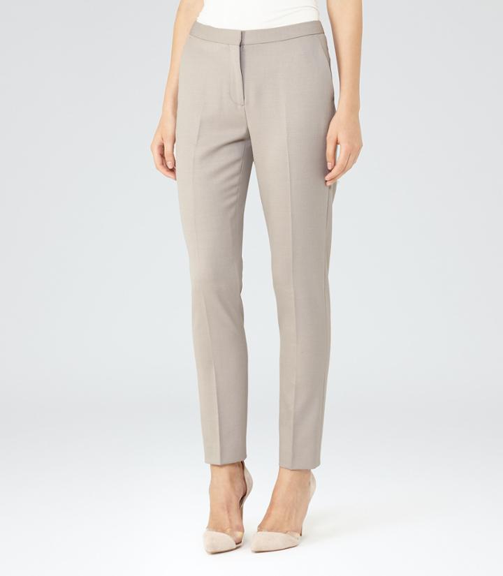 Reiss Truman Trouser - Womens Slim-leg Trousers In Grey, Size 6