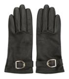 Reiss Albany - Buckle-detail Gloves In Green, Womens, Size M