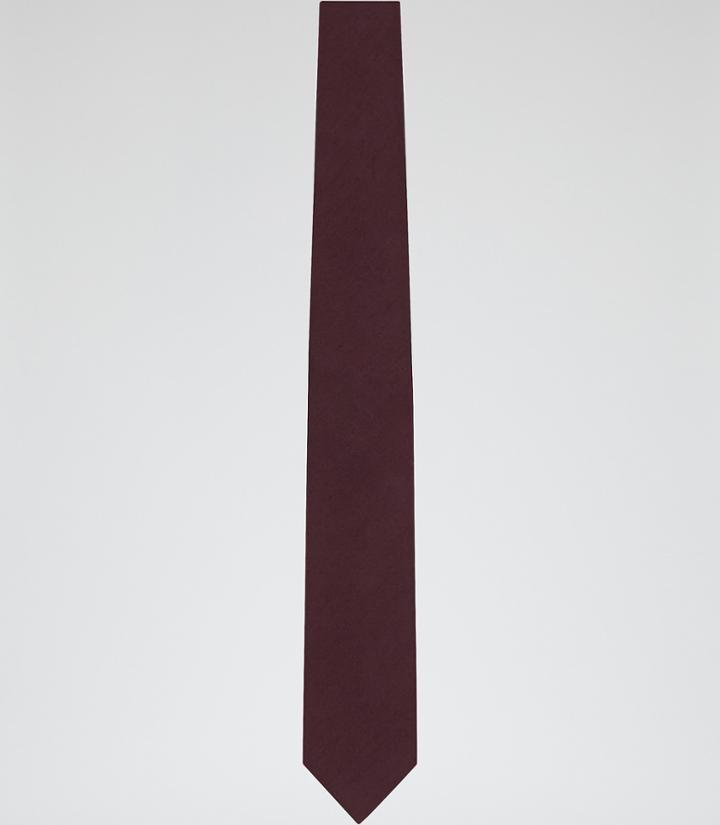 Reiss Contra - Mens Silk Blend Tie In Red, Size One Size